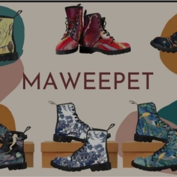 MAWEEPET Boots, Books,Black,Doc Style Size 8.5 Men 11 F EUC School Teacher Learn - Picture 12 of 12